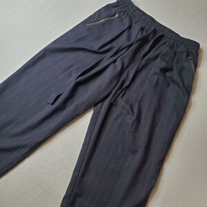 Free People Womens Size XS Shakin All Over Casual Cropped Pants Striped Blue